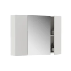 Vicco Armoire de toilette Blanc 80x59.2cm avec des étagères