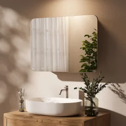Vicco Armoire de toilette Chêne de force doré 70x50cm avec des étagères