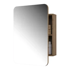 Vicco Armoire de toilette Chêne de force doré 70x50cm avec des étagères