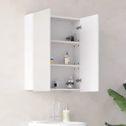 Vicco Armoire de toilette Blanc 60x77cm