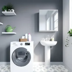Vicco Armoire de toilette Blanc 60x68cm