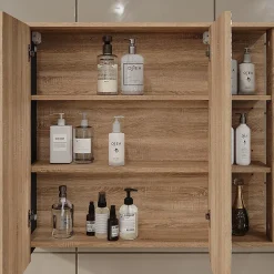 Vicco Armoire de toilette Sonoma/Anthracite 80x75cm