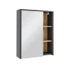 Vicco Armoire de toilette Gris/Artisan 60x75cm avec des étagères ouvertes