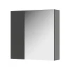 Vicco Armoire de toilette Anthracite 60x59.2cm Avec étagères et 1 porte miroir