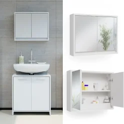 Vicco Armoire de toilette Blanc 55x45cm