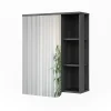 Vicco Armoire de toilette Anthracite/blanc 60x75cm