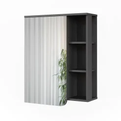 Vicco Armoire de toilette Anthracite/blanc 60x75cm