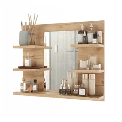 Vicco Armoire de toilette Chêne de force doré 58.8x50cm avec des étagères