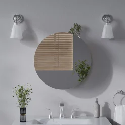 Vicco Armoire de toilette Anthracite 50x50cm avec 2 compartiments