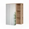 Vicco Armoire de toilette Sonoma/Anthracite 60x75cm