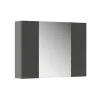 Vicco Armoire de toilette Anthracite 80x59.2cm avec des étagères