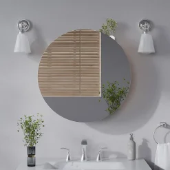 Vicco Armoire de toilette Chêne de force doré 60x60cm avec 2 compartiments