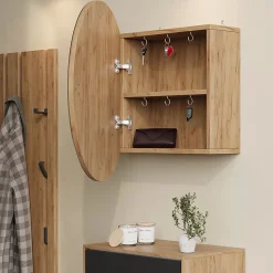 Vicco Armoire de toilette Chêne de force doré 60x60cm avec 2 compartiments