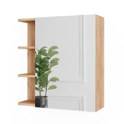Vicco Armoire de toilette Chêne de force doré 62x64cm