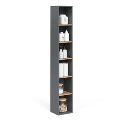 Vicco Armoire haute Anthracite/chêne doré 30x188.6cm