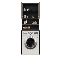 Vicco Armoire machine à laver Anthracite 68x88.5cm 2 pièces