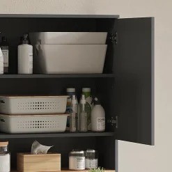 Vicco Armoire machine à laver Anthracite/chêne doré 93.6x100.4cm