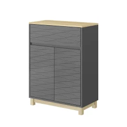 Vicco Armoire Midisch Anthracite 60x80cm avec tiroir