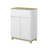 Vicco Armoire Midisch Blanc 60x80cm avec tiroir