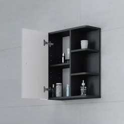Vicco Armoire murale de salle de bain Blanc Haute brillance 47.2x59.2cm