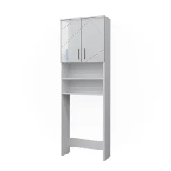 Vicco Armoire pour machine à laver Blanc Haute brillance 64x190.5cm