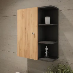 Vicco Armoire suspendue Anthracite 47.2x59.2cm