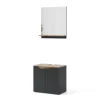 Vicco Ensemble de meubles de salle de bain Anthracite 2 pièces