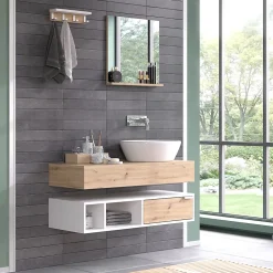 Vicco Ensemble de meubles de salle de bain Blanc 4 parties