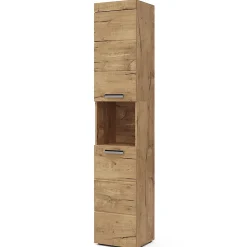 Vicco Meuble de rangement de salle de bain Chêne Wotan 37x190cm