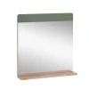 Vicco Miroir de salle de bain Vert/force de lor Chêne 60x62cm avec tablette