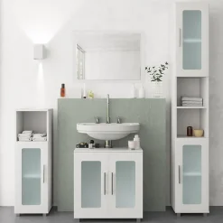 Vicco Miroir mural Blanc 45x60cm