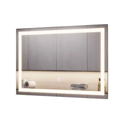 Vicco Miroir mural Verre 40x60cm avec éclairage frontal