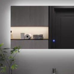 Vicco Miroir mural Verre 50x100cm avec rétro-éclairage