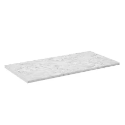 Vicco Plan de travail cuisine blanc/marbre 120cm