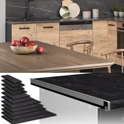Vicco Plan de travail cuisine Anthracite 97cm
