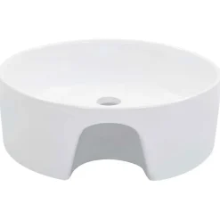 vidaXL Lavabo avec Trop-Plein Lave-Mains Vasque à Poser Monter Salle de Bain Intérieur Salle d'Eau Cabine de Toilette Maison 14391