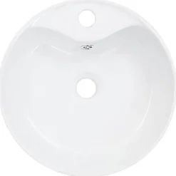 vidaXL Lavabo avec Trop-Plein Lave-Mains Vasque à Poser Monter Salle de Bain Intérieur Salle d'Eau Cabine de Toilette Maison 14391