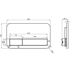 Villeroy & Boch Pack Bâti-support autoportant ViConnect + Plaque de commande noir mat + Cuvette suspendue O.Novo