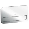 Villeroy & Boch ViConnect Plaque de déclenchement WC 200S, Chromé