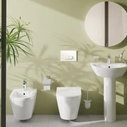 Vitra Integra bidet suspendu et trop-plein, 35,5x54 cm, blanc (7042-003-0288)