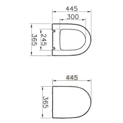 Vitra Sento abattant softclose en duroplast, blanc (120-003-009)