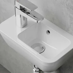 Vitra Set Lave-mains 37x22 cm, trou pour robinet à gauche + siphon (7090-003-0028-SET)