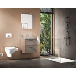 VitrA Bliss set de douche noir mat (douchette, flexible et barre)