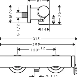 Vivenis Mitigeur douche chromé HANSGROHE 75620000