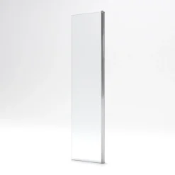 Volet pivotant pour paroi de douche fixe - 40x200cm - Verre transparent 6mm - Profile Chromé