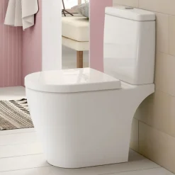WC à poser compact sans bride sortie horizontale VILLEROY ET BOCH Avento avec abattant frein de chute