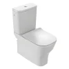 WC à poser compact sans bride sortie universelle JACOB DELAFON avec abattant extra-plat, déclipsable et frein de chute