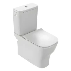 WC à poser compact sans bride sortie universelle JACOB DELAFON avec abattant extra-plat, déclipsable et frein de chute