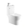 WC à Poser Monobloc avec Lave main intégré 37x70 cm Céramique - Modène