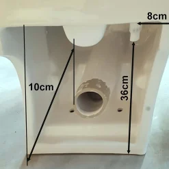 WC à Poser Monobloc avec Lave main intégré Céramique 39x68cm - Creativ